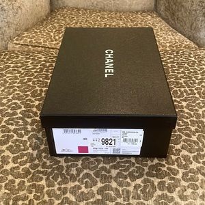 Chanel sandal shoebox with set of dust bags